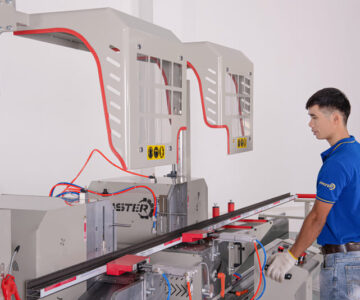 Máy cắt nhôm 2 đầu F88 6