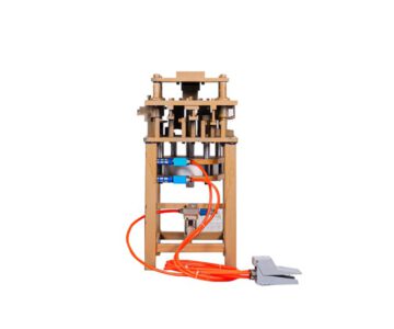 Máy đột dập nhôm Việt pháp, hệ 55 vát cạnh – 14 dao hơi